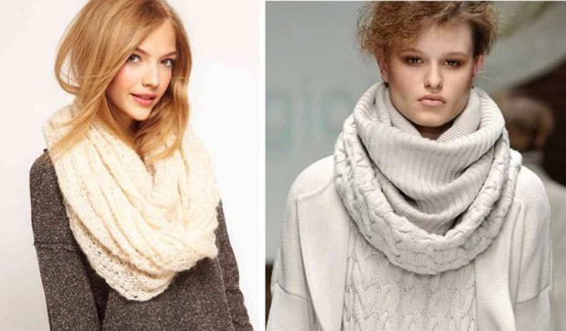 Вязаные шарфы – модные тенденции 2022 года